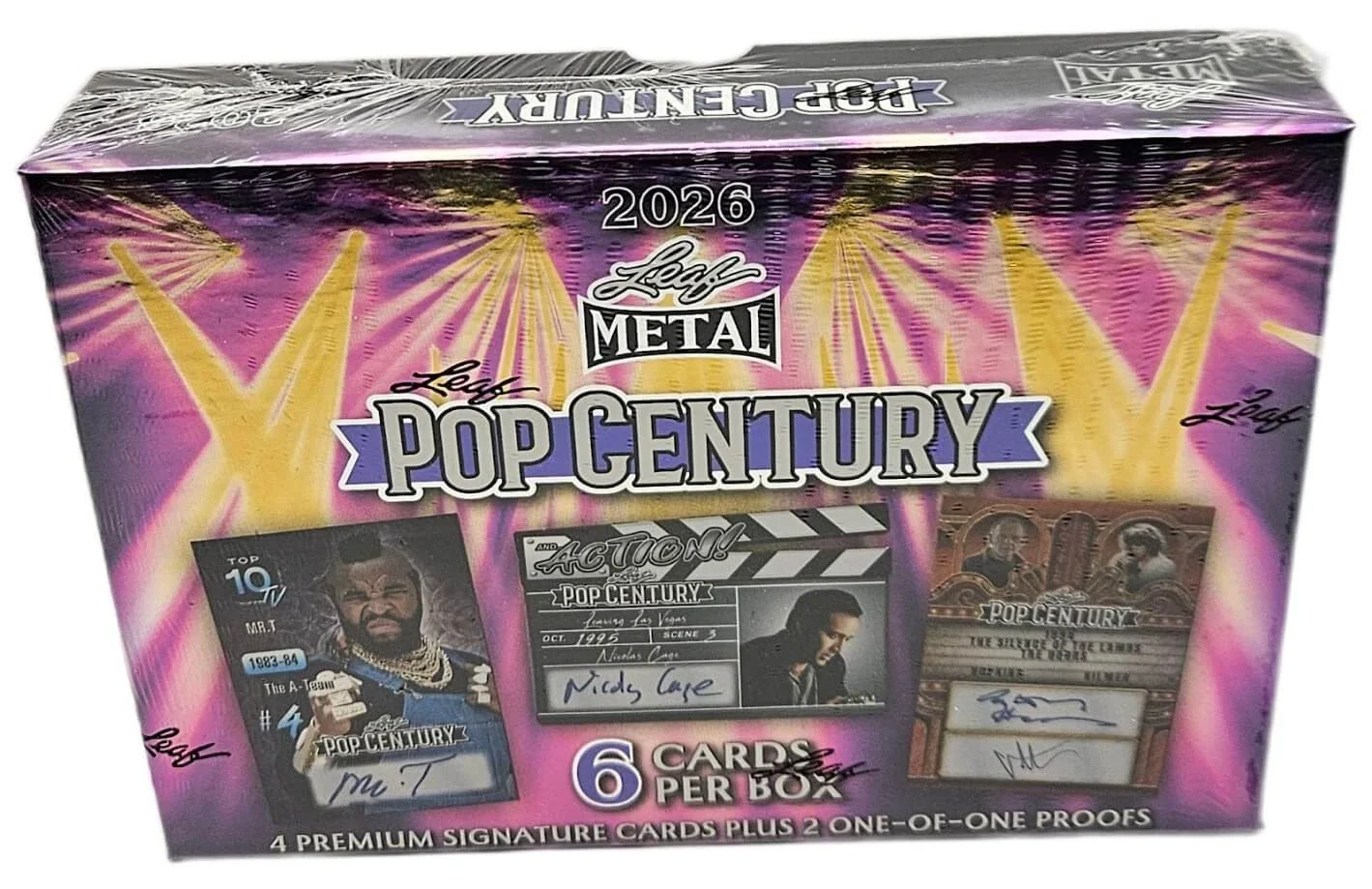 2026 Leaf Metal Pop Century Factory Sealed Hobby Box 4 Autographs Per Box - Image 2