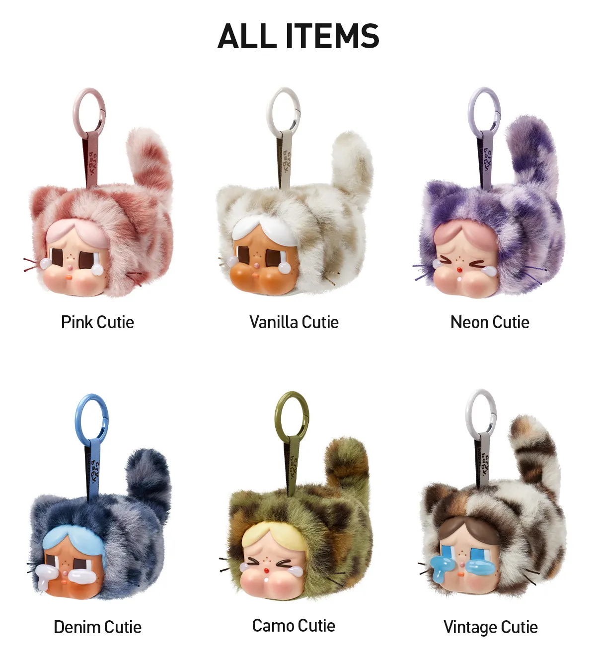 Crybaby “Wild but Cutie” Series – Vinyl Plush Pendant Pop Mart (Blind Box) - US Seller
