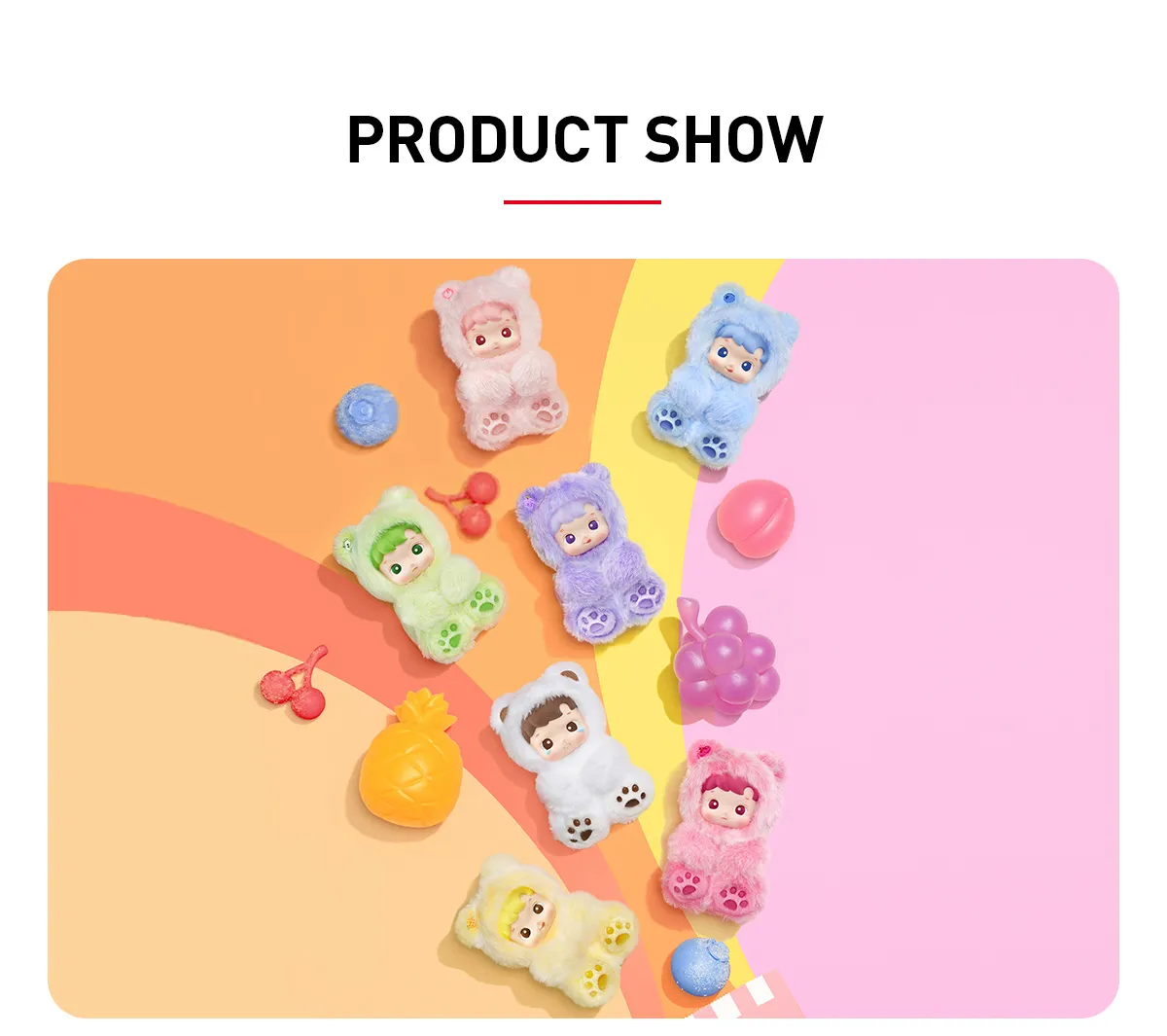 HACIPUPU Gummy Bear Series – Vinyl Plush Pendant (Blind Box) - Pop Mart US Seller - Image 2