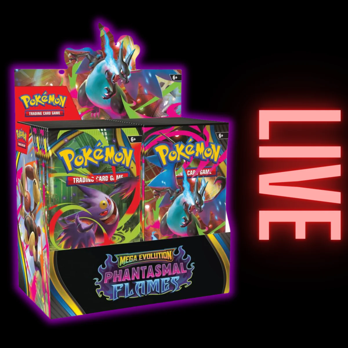 Phantasmal Flames Pokemon Booster Box (LIVE)