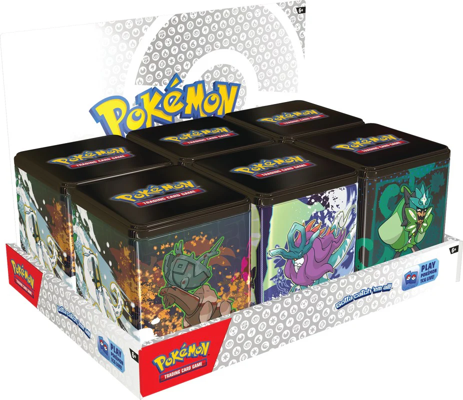Pokemon 2025 Q1 Stacking Tins (Display of 6) - Image 2