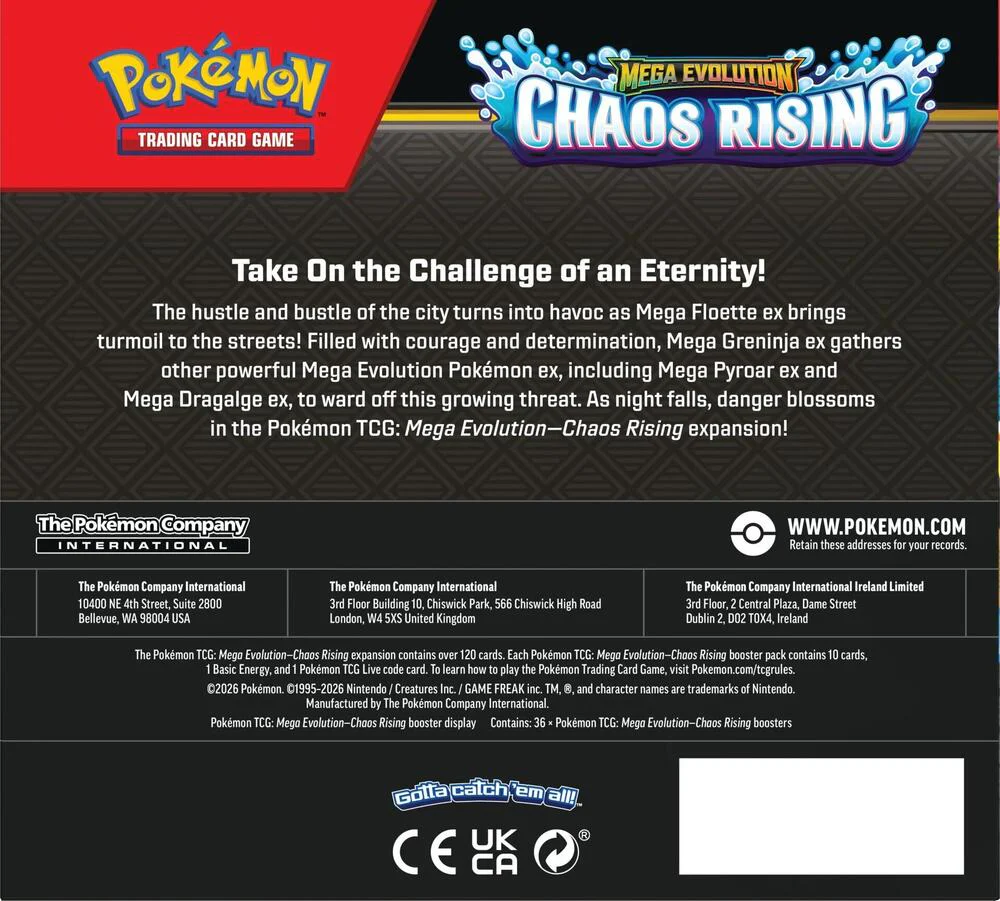 Pokemon Chaos Rising Booster Box (Ships Sealed) - Image 2