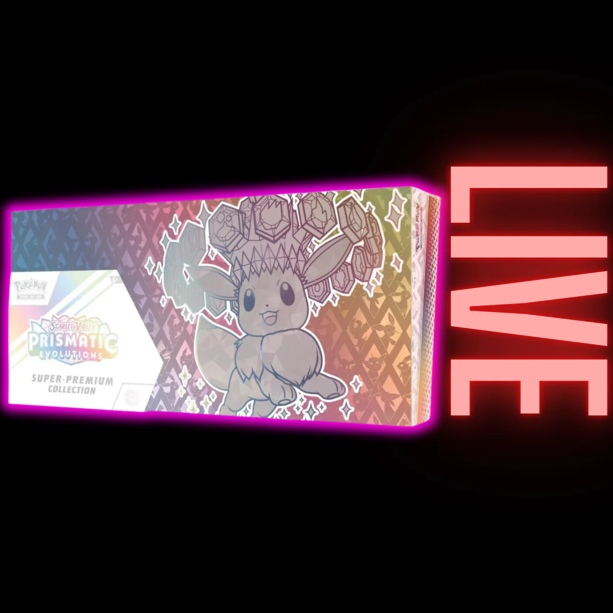 Prismatic Evolutions Super-Premium Collection Pokemon Scarlet and Violet 8.5 (LIVE)