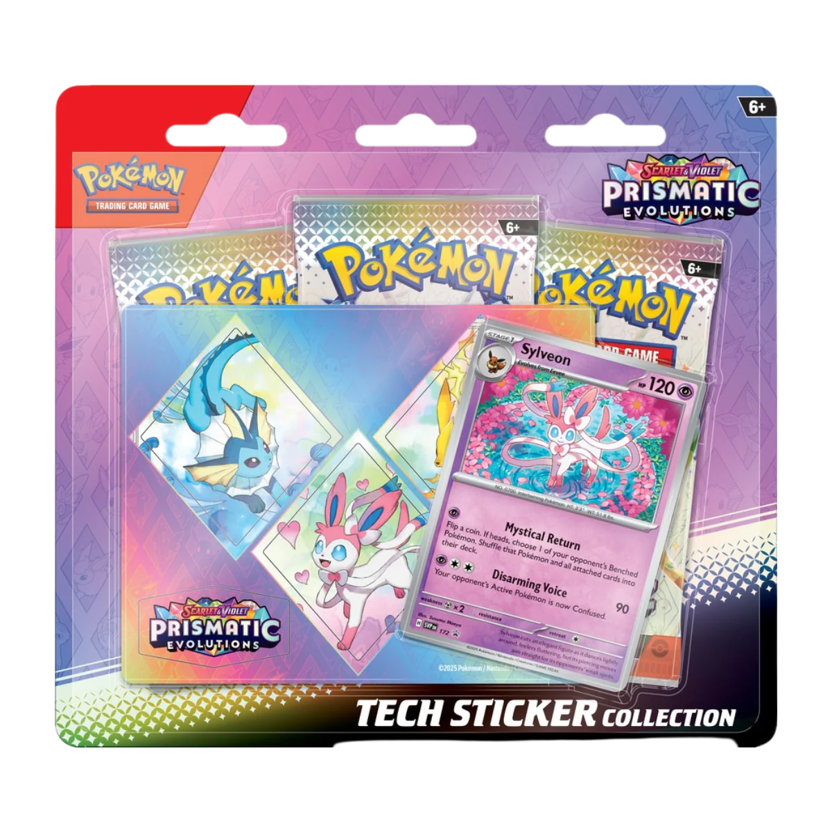 Prismatic Evolutions Tech Sticker Collection Bundle of 3 - Pokemon Scarlet and Violet - Image 3