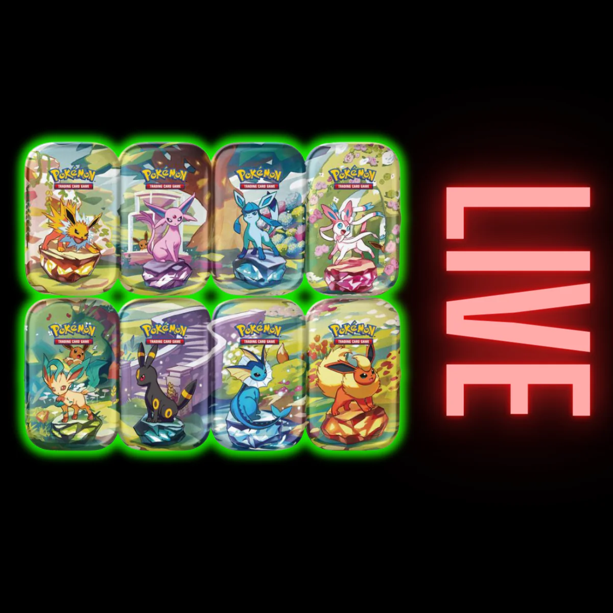Prismatic Evolutions Mini Tin Display(LIVE)