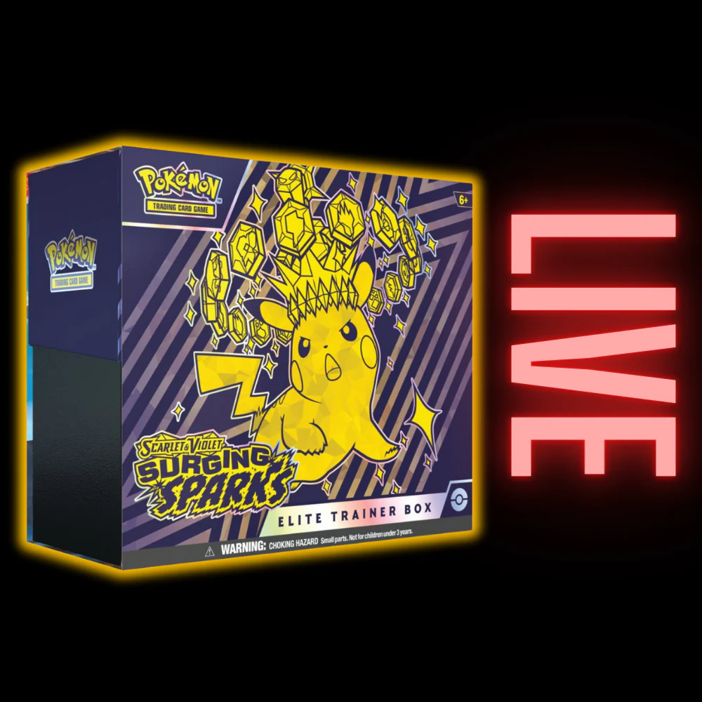 Surging Sparks Pokemon Elite Trainer Box (LIVE)