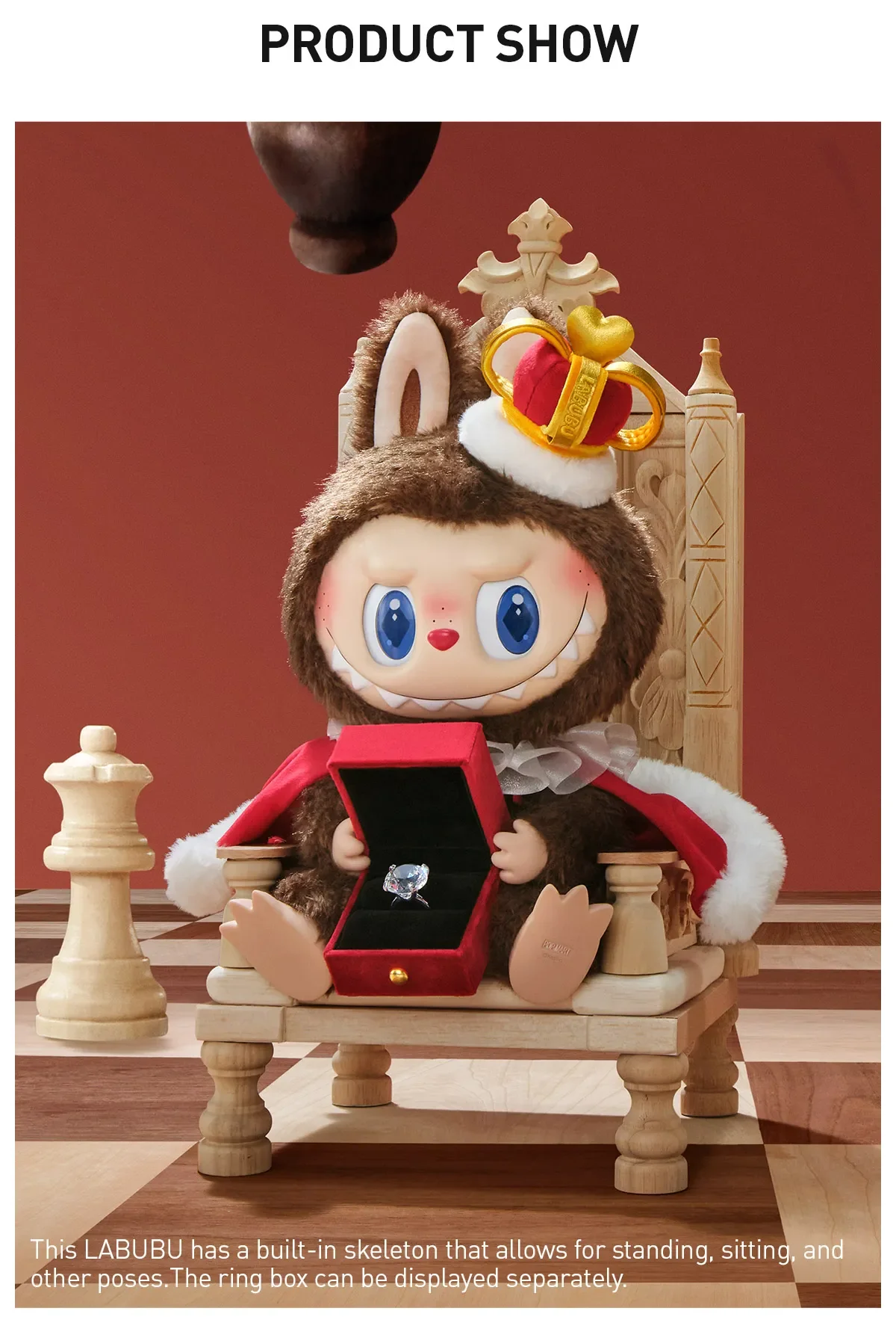 THE MONSTERS – Let’s Checkmate Series Vinyl Plush Doll Pop Mart - US Seller - Image 2